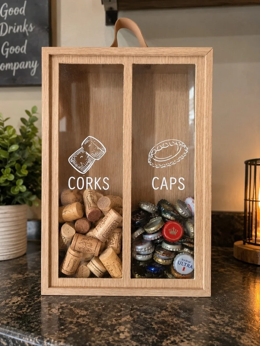 Kitchen/Bar Home Decor Corks&Caps Collector. NWT